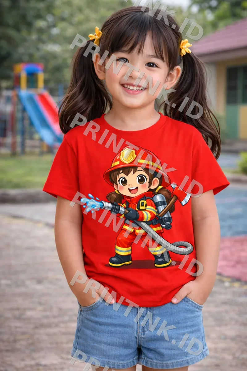 Kaos Anak Damkar Perempuan