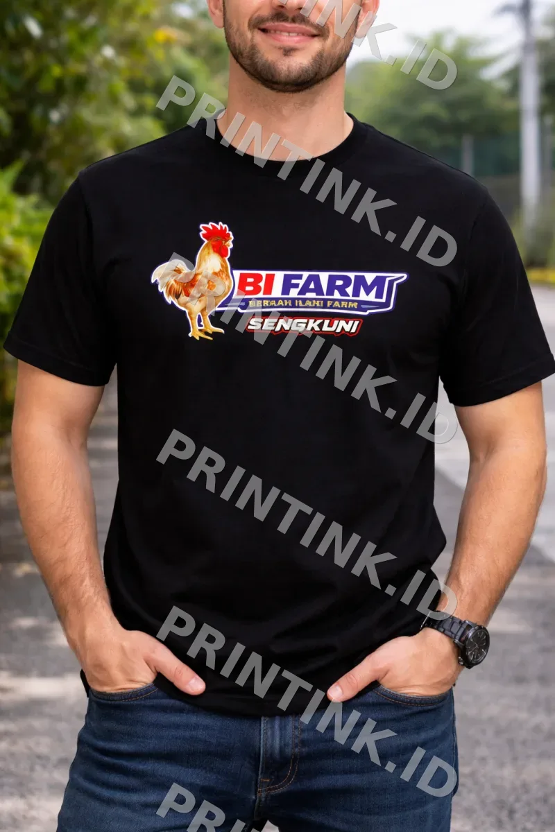 Logo Depan Kaos Ayam Bi Farm