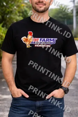 Logo Depan Kaos Ayam Bi Farm