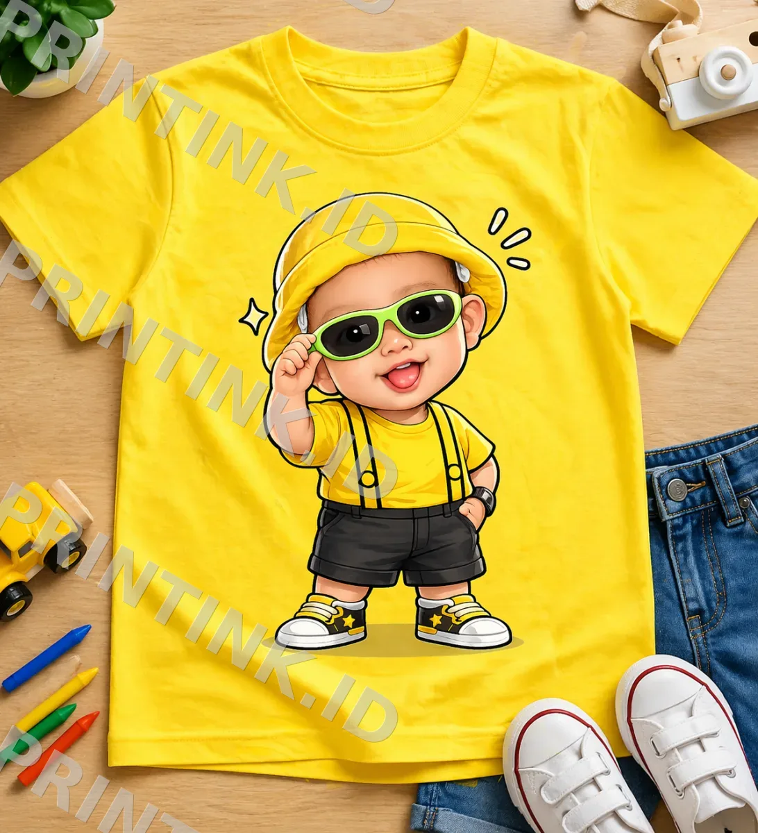 Kaos Avatar Anak Topi Kuning