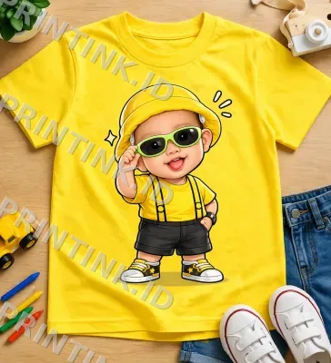 Kaos Avatar Anak Topi Kuning