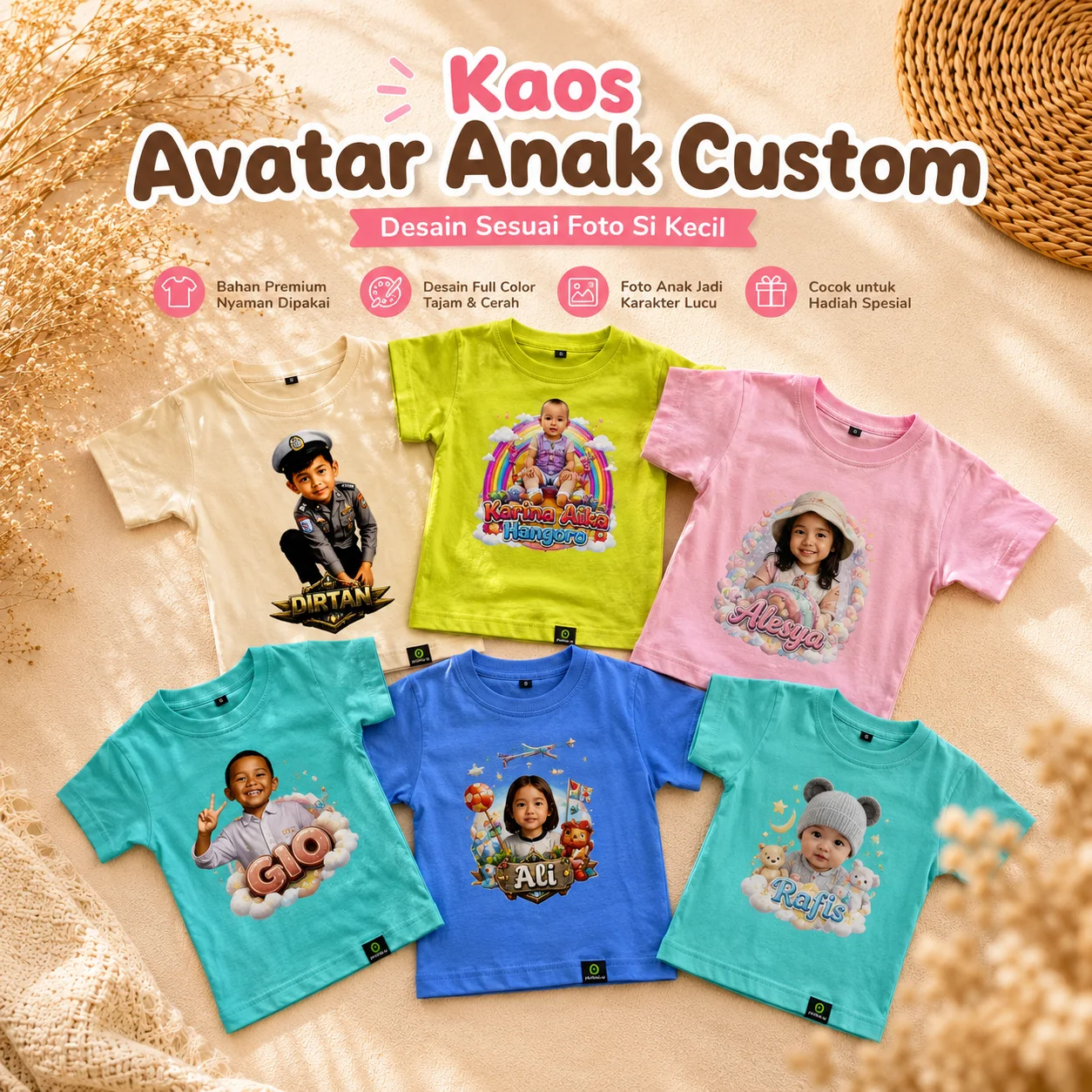 Kaos Anak Avatar Custom