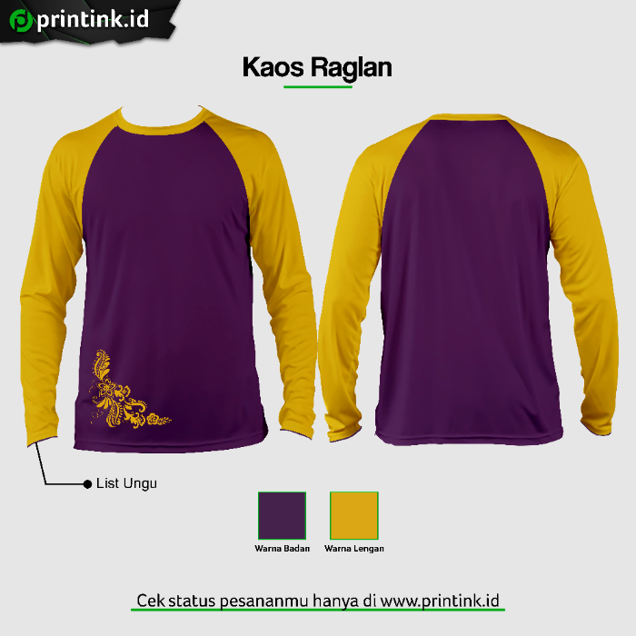 Kaos Raglan Cotton Carded
