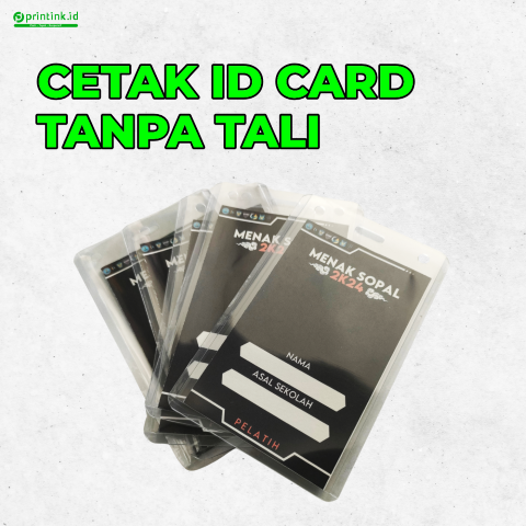Cetak ID Card Plastik B2 Tanpa Tali