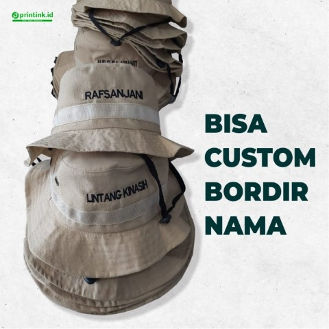 Topi Rimba Sablon - Foto 2