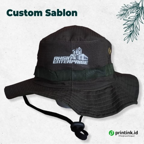 Topi Rimba Sablon - Foto 3