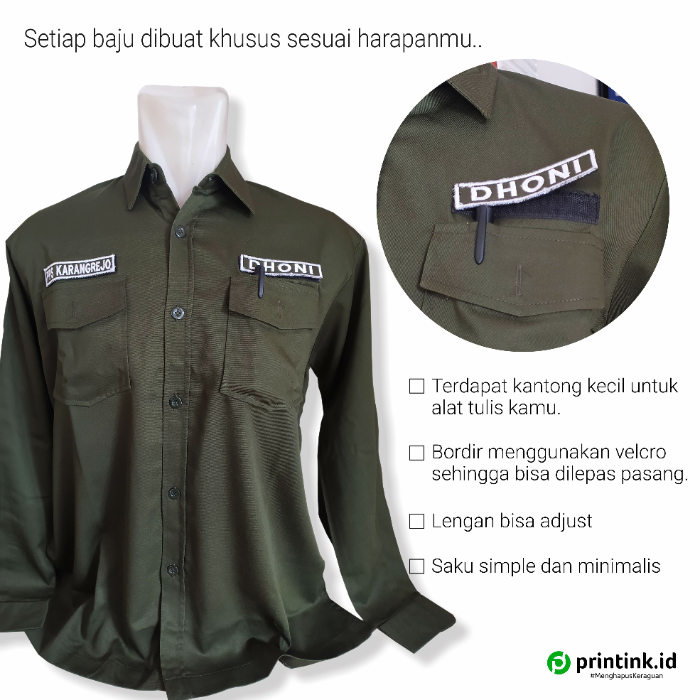 Kemeja PDH/PDL Nagata - Foto 3