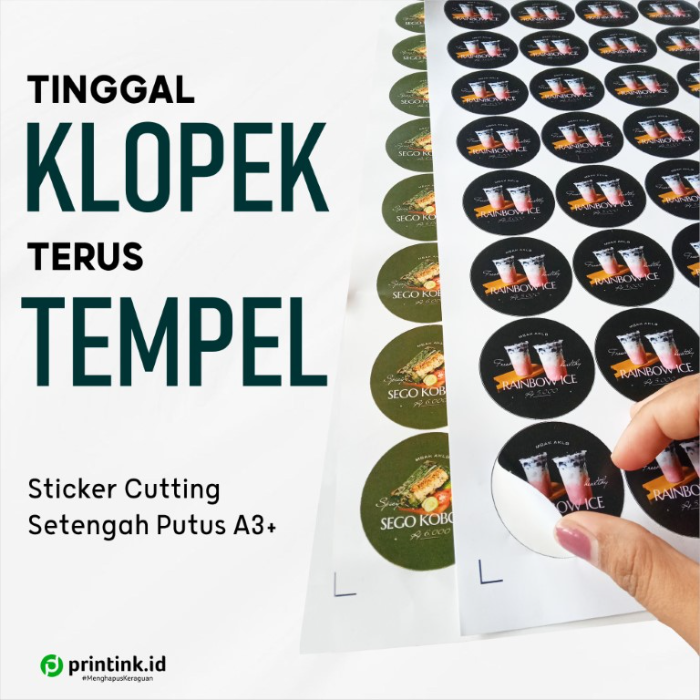 Sticker Kisscut Label Kemasan - Foto 3