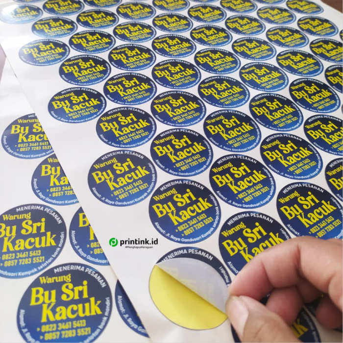 Sticker Kisscut Label Kemasan