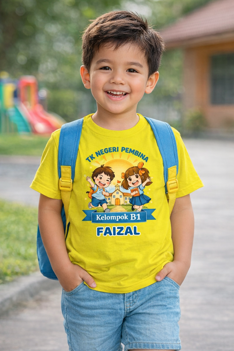 Kaos O-Neck Cotton Combed 24s Anak