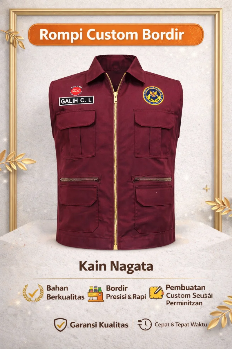 Rompi Nagata Custom Bordir