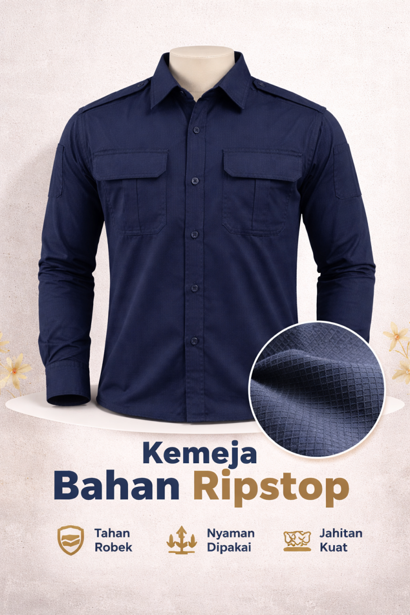 Kemeja Kain Ripstop