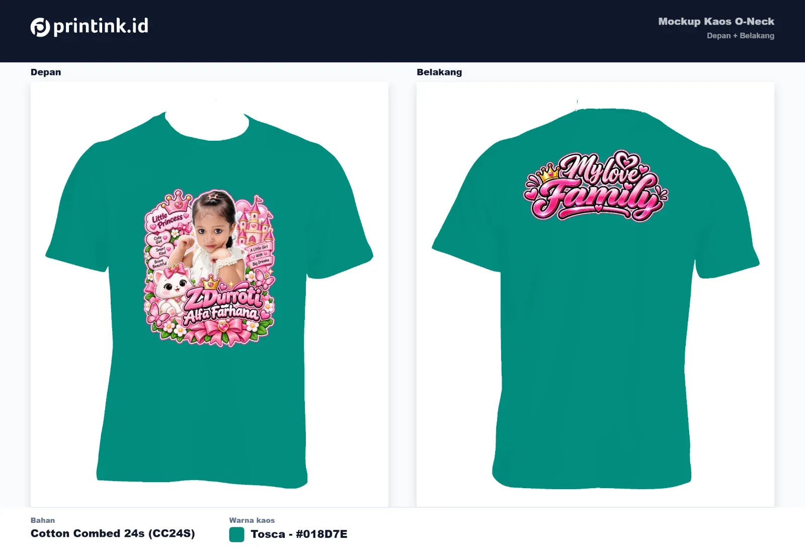 Kaos Anak Avatar Custom