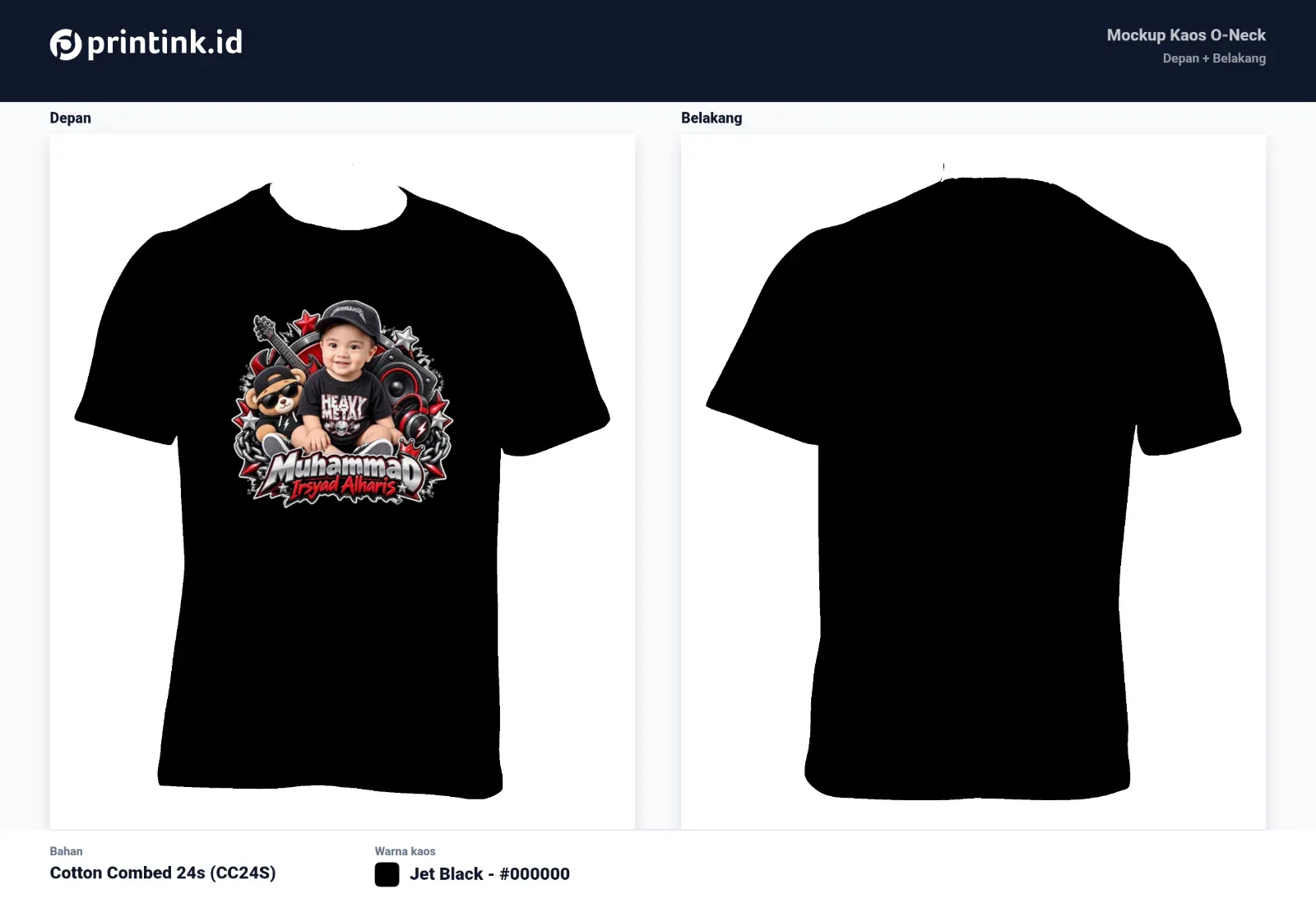Kaos Anak Avatar Custom