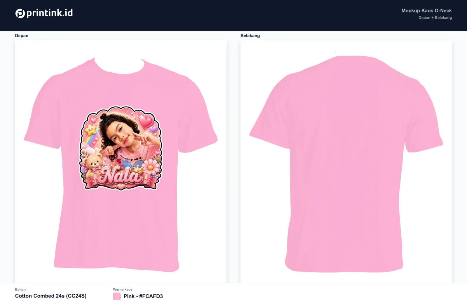 Kaos Anak Avatar Custom