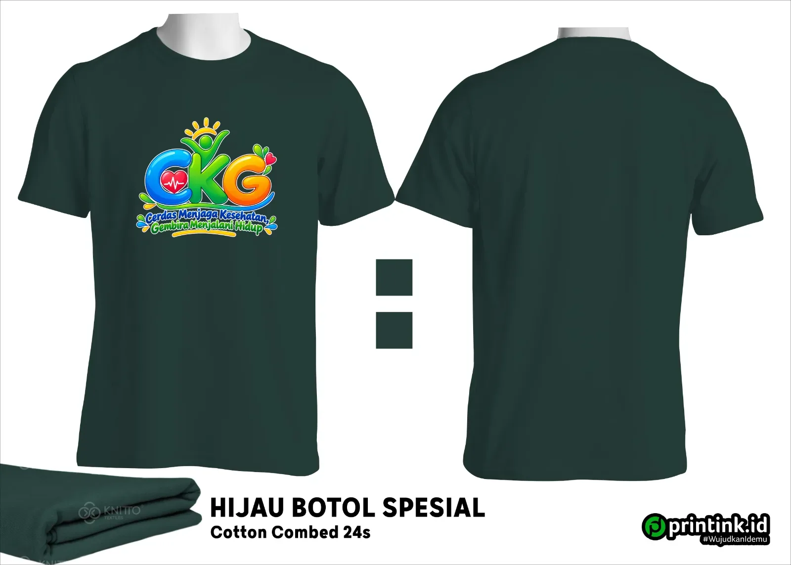 Kaos O-Neck Cotton Combed 24s Dewasa