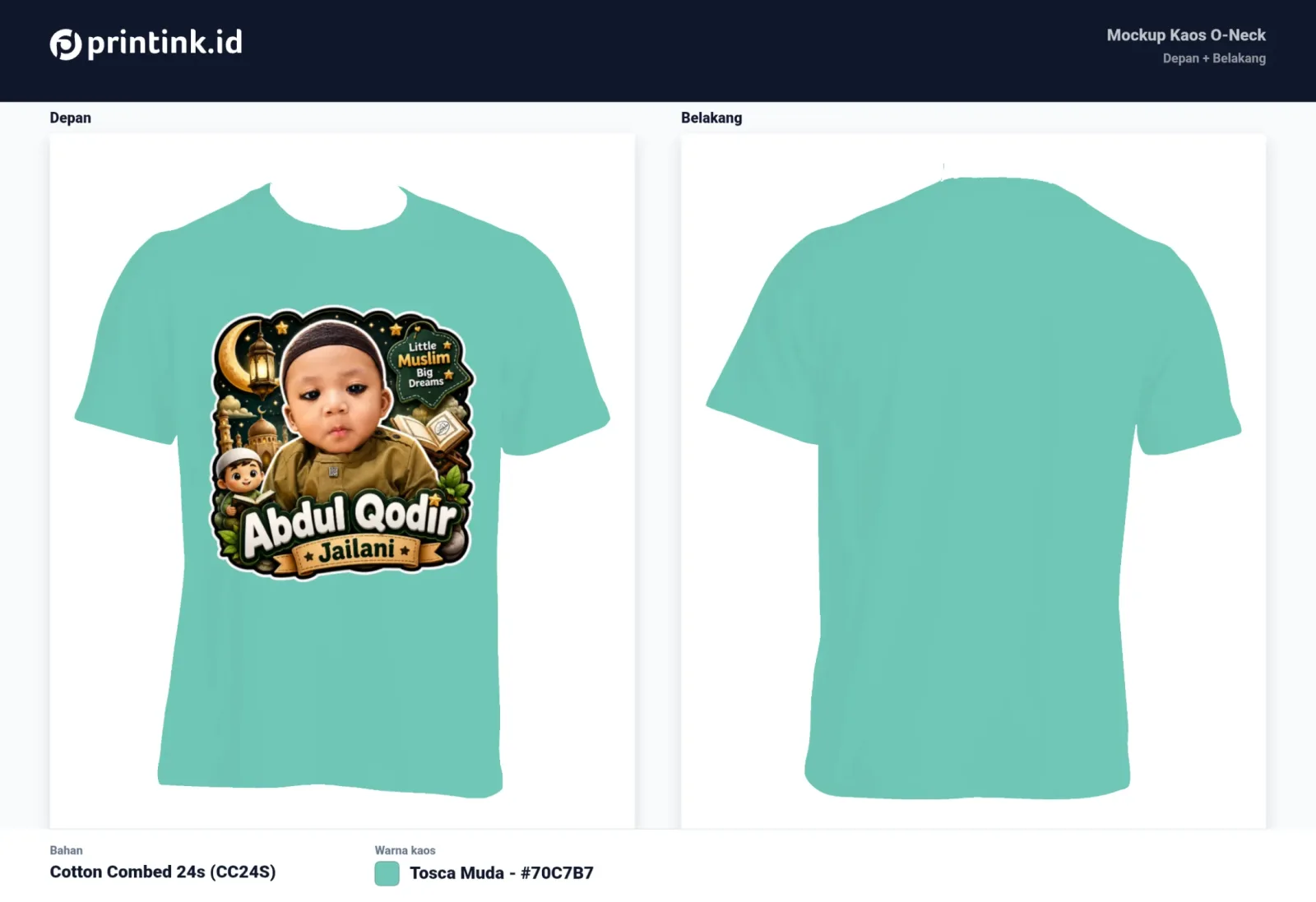 Kaos Anak Avatar Custom