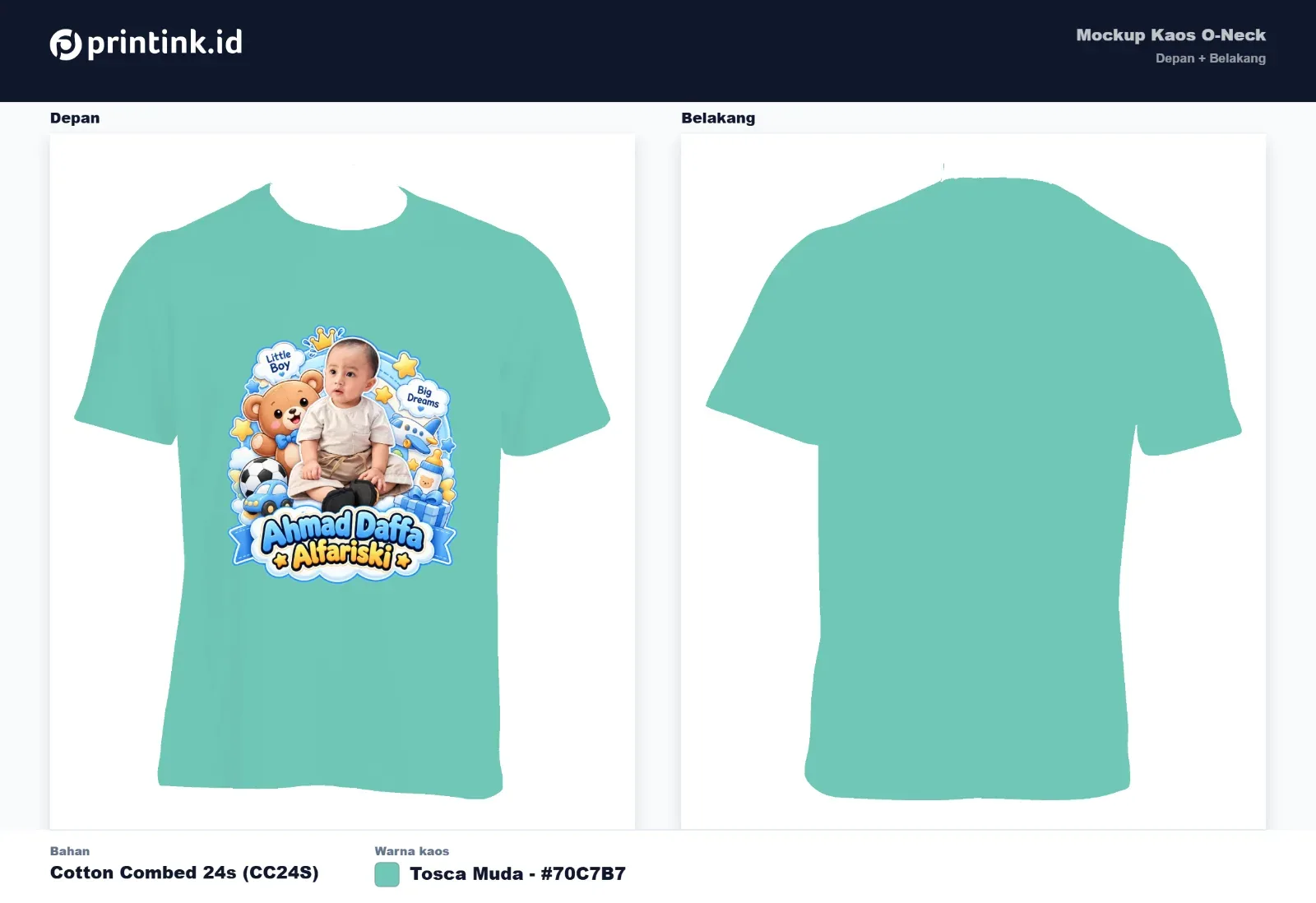 Kaos Anak Avatar Custom