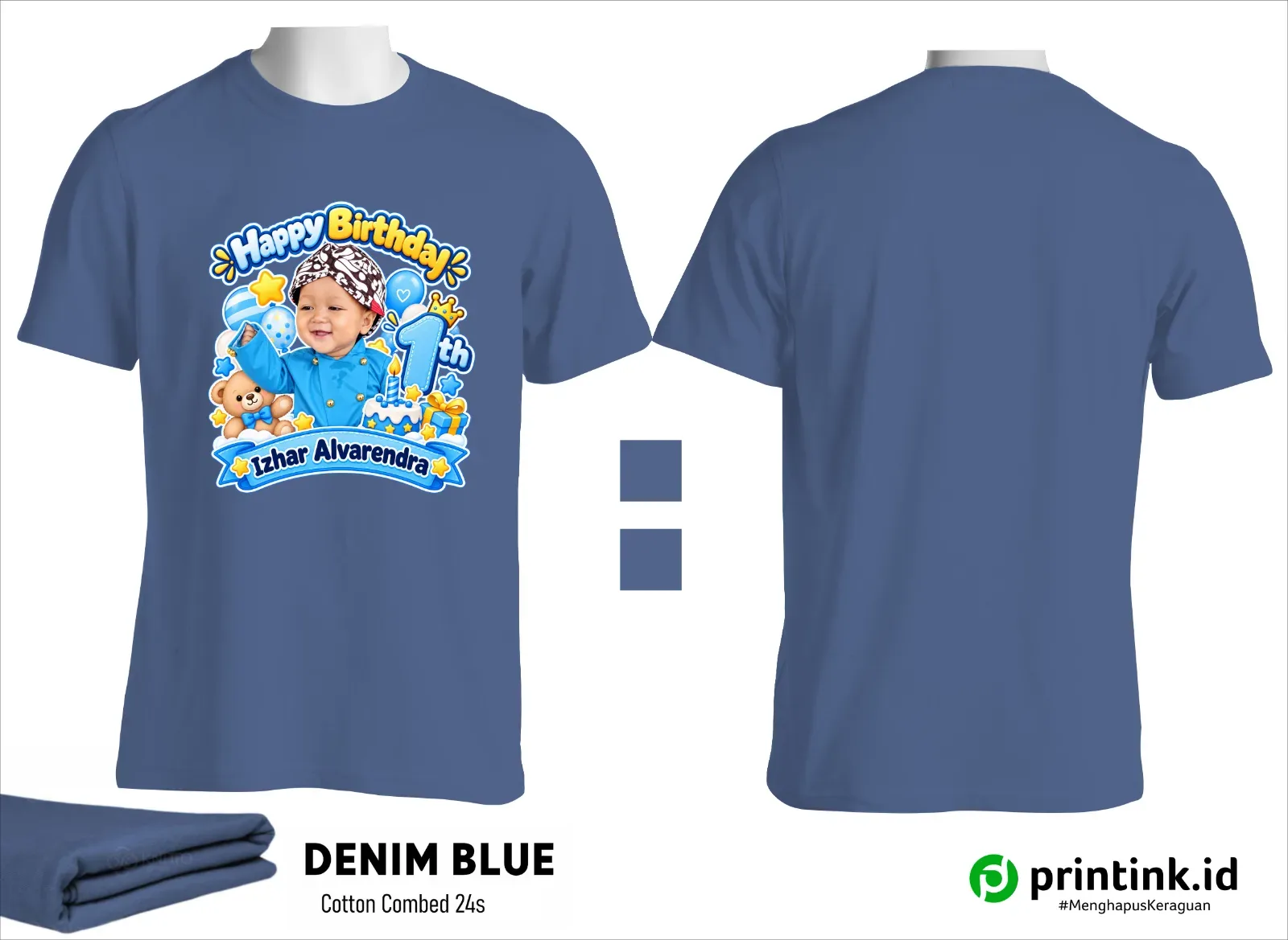 Kaos O-Neck Cotton Combed 24s Dewasa