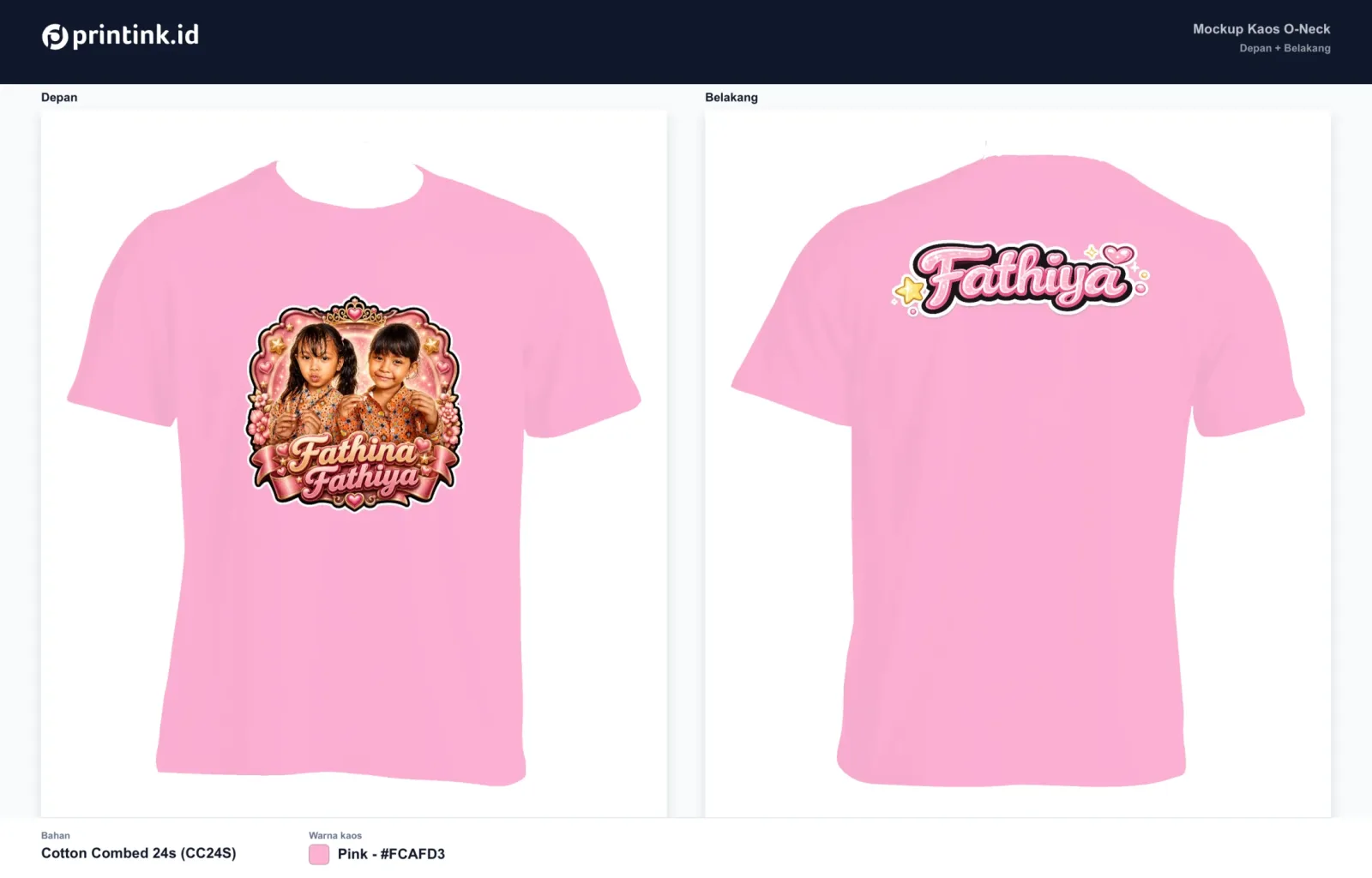 Kaos Anak Avatar Custom