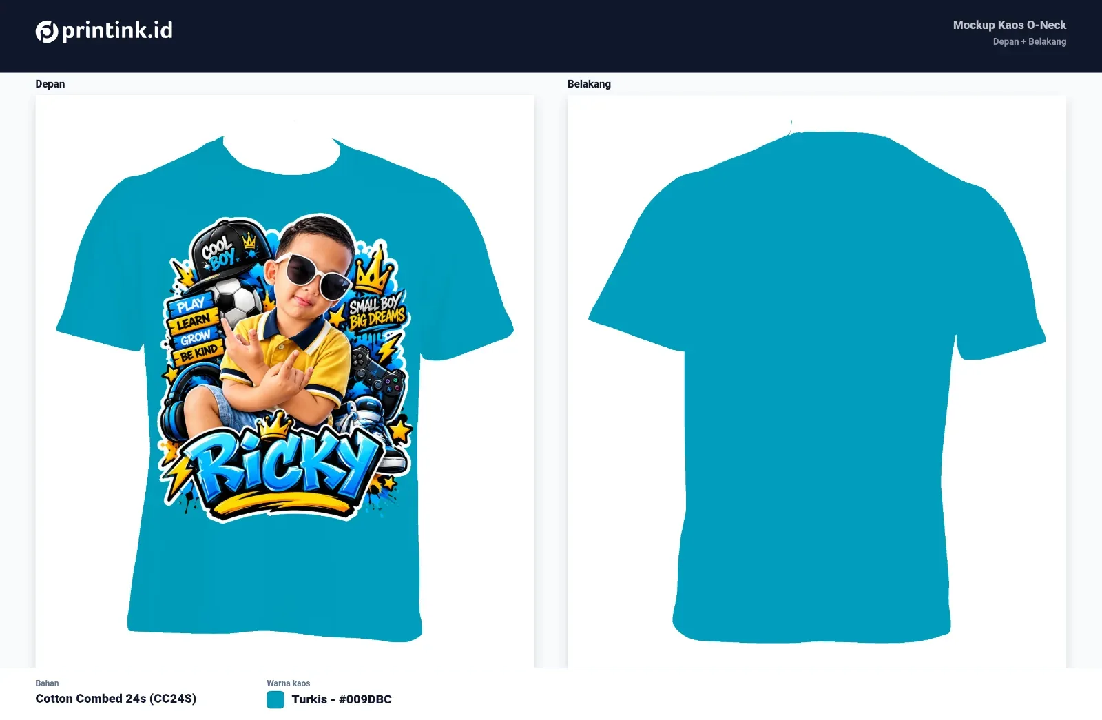 Kaos Anak Avatar Custom