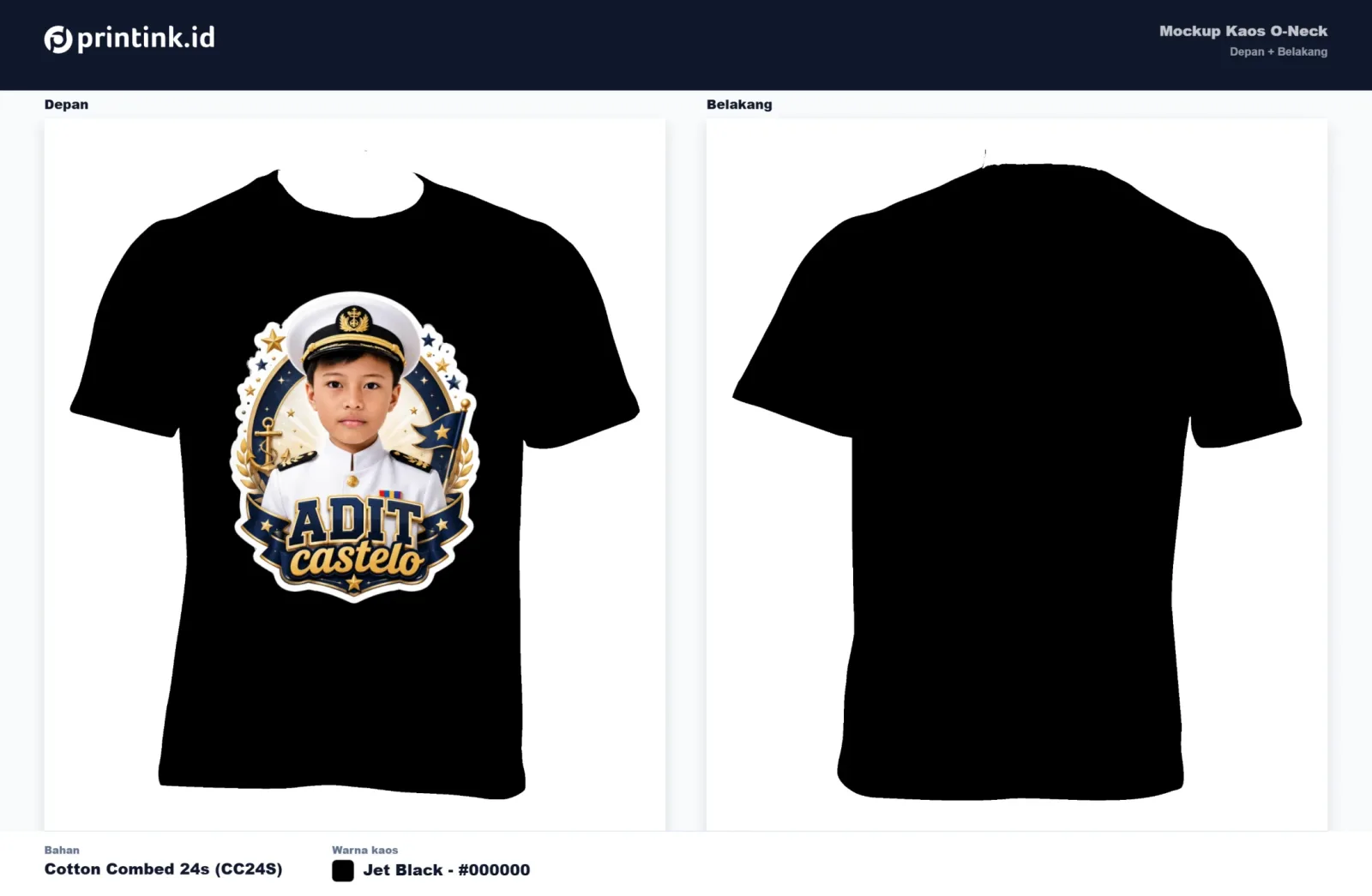 Kaos Anak Avatar Custom
