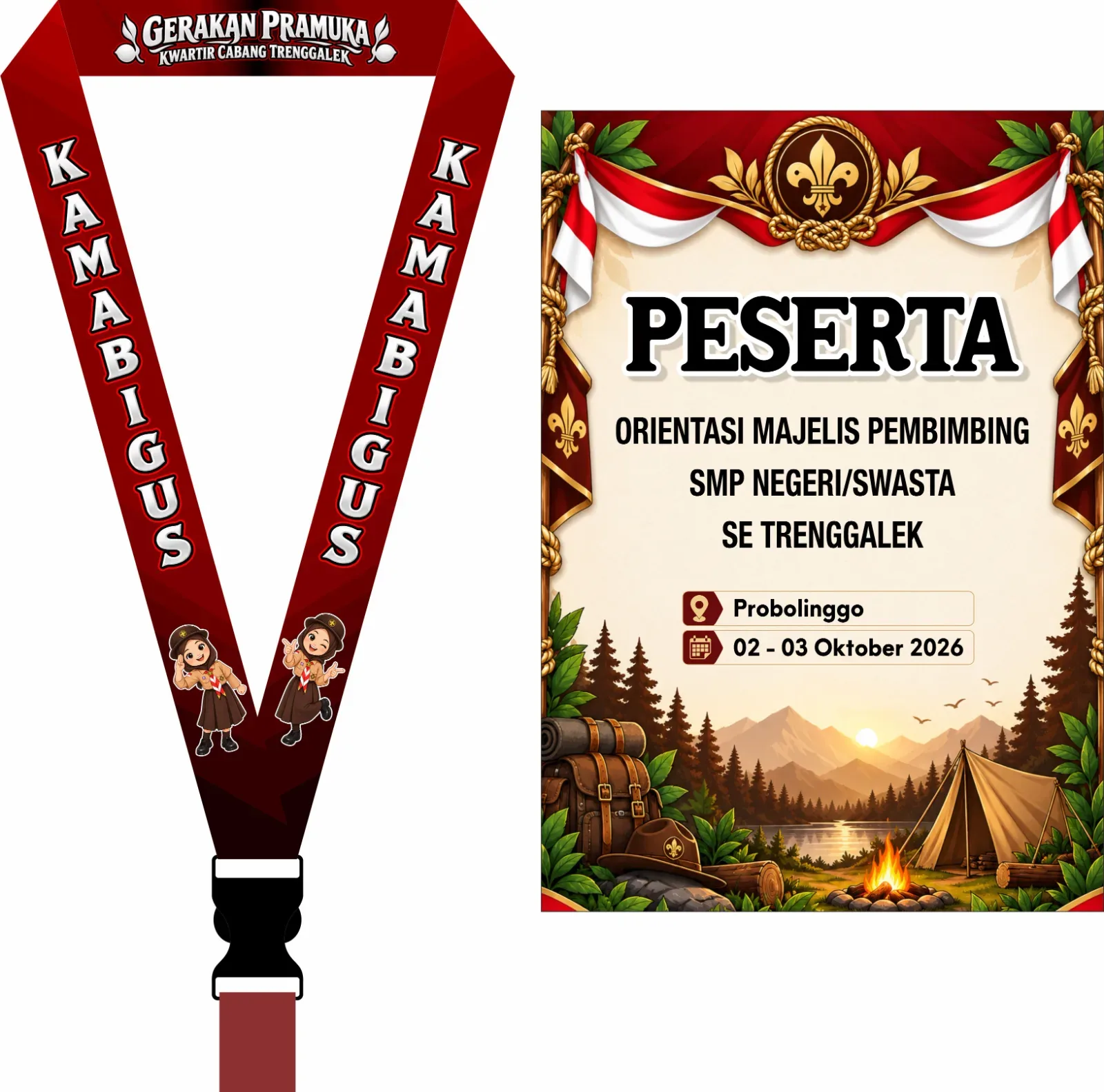 Paket ID Card B2 + Lanyard Custom