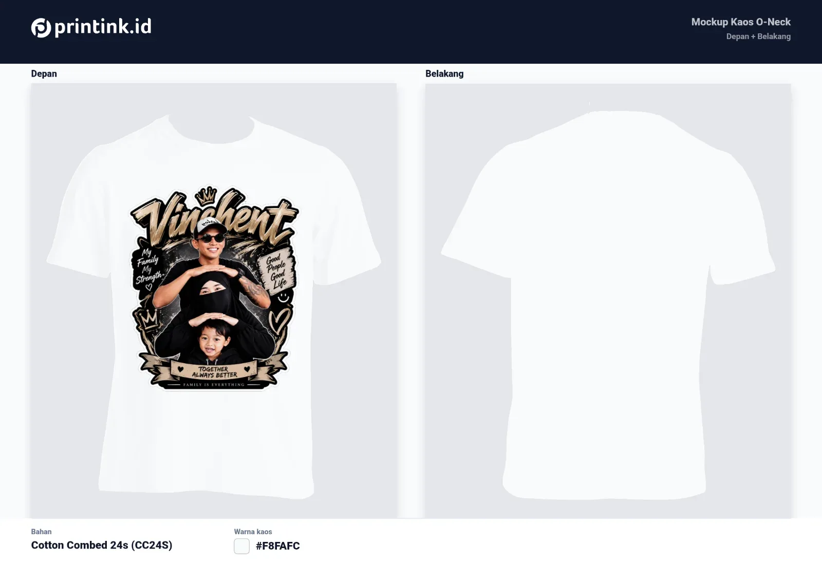 Kaos Anak Avatar Custom