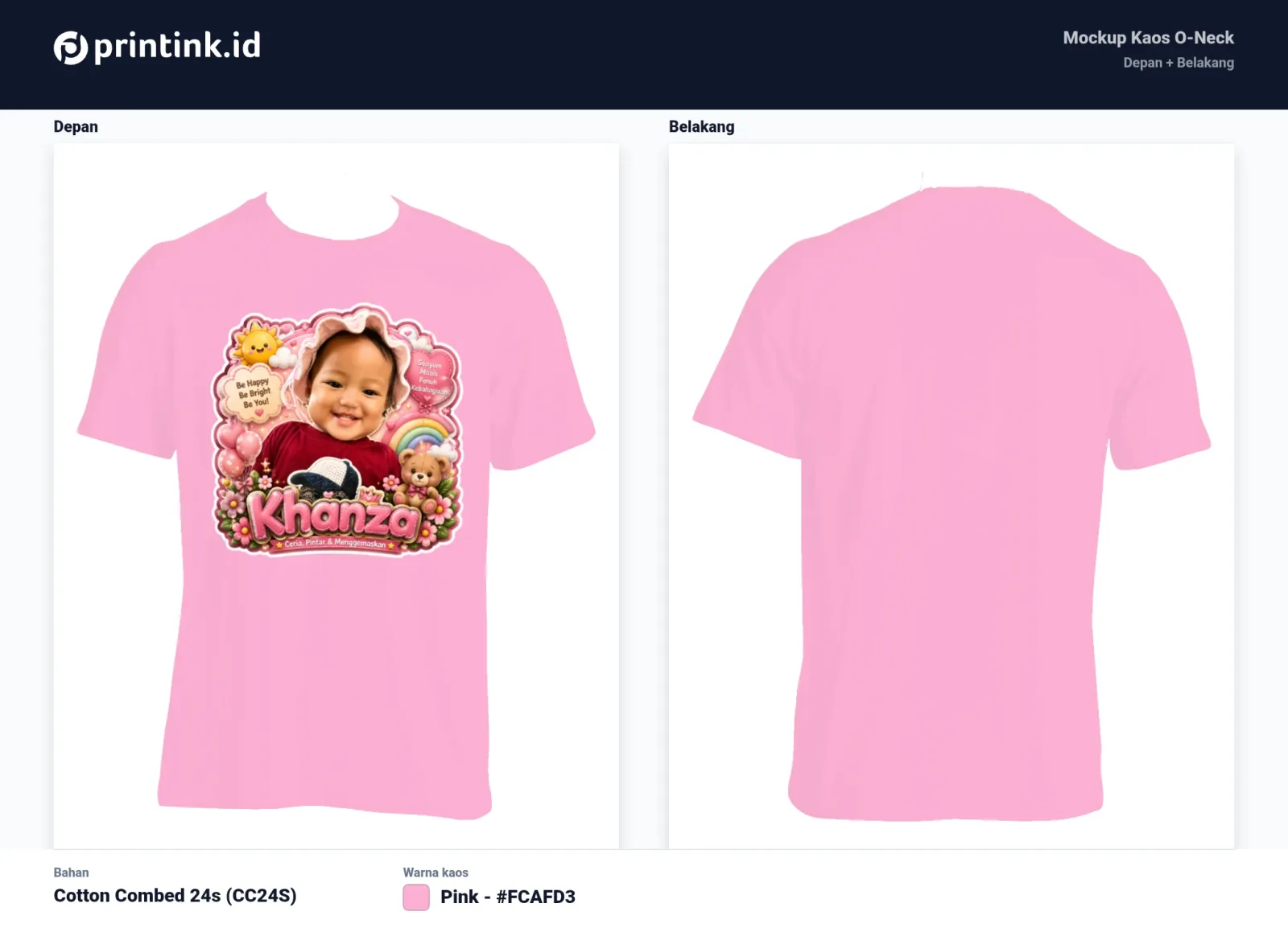 Kaos Anak Avatar Custom