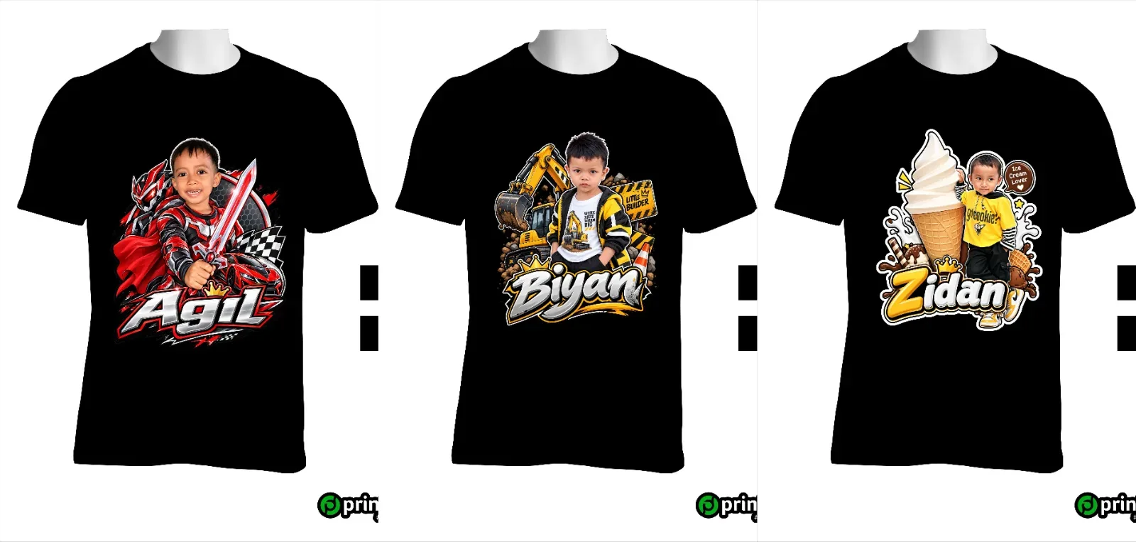 Kaos Anak Avatar Custom