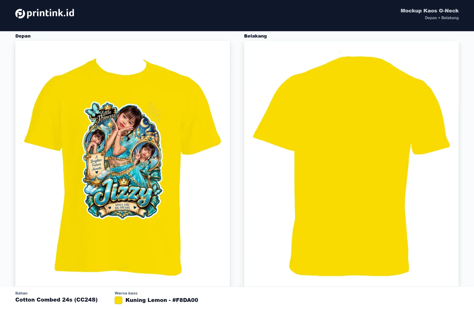Kaos Anak Avatar Custom