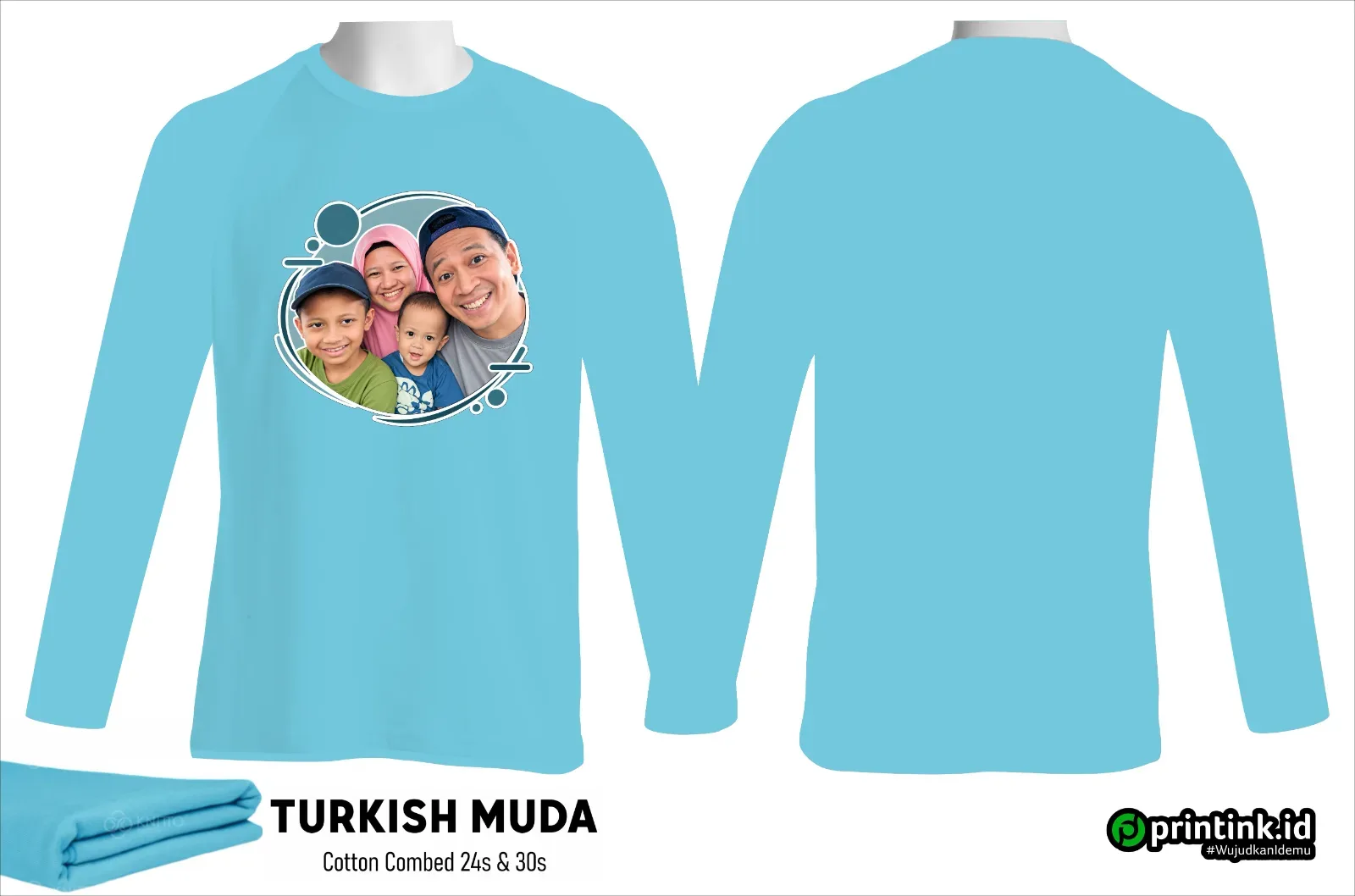 Kaos O-Neck Cotton Combed 24s Dewasa