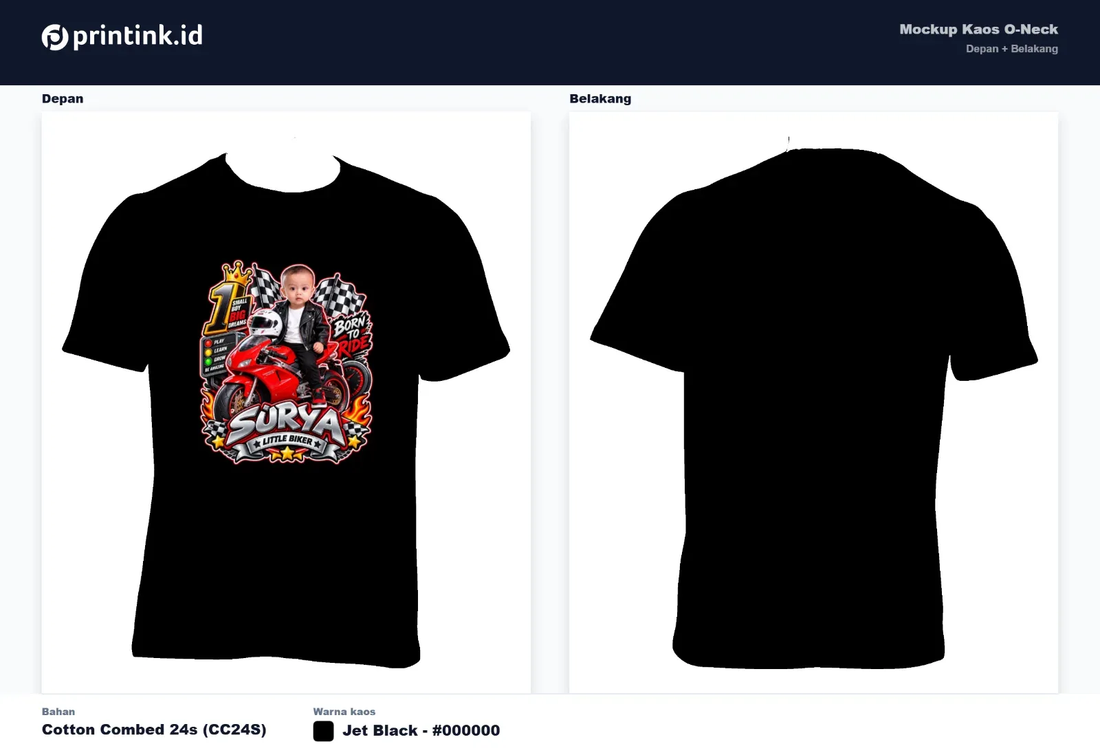 Kaos Anak Avatar Custom