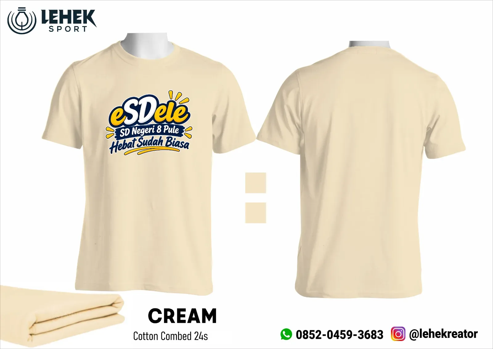 Kaos O-Neck Cotton Combed 24s Dewasa
