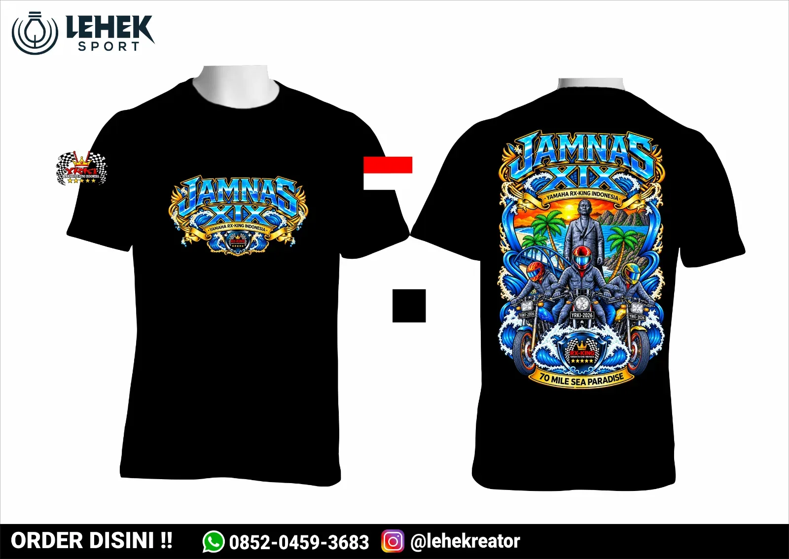 Kaos O-Neck Cotton Combed 24s Dewasa