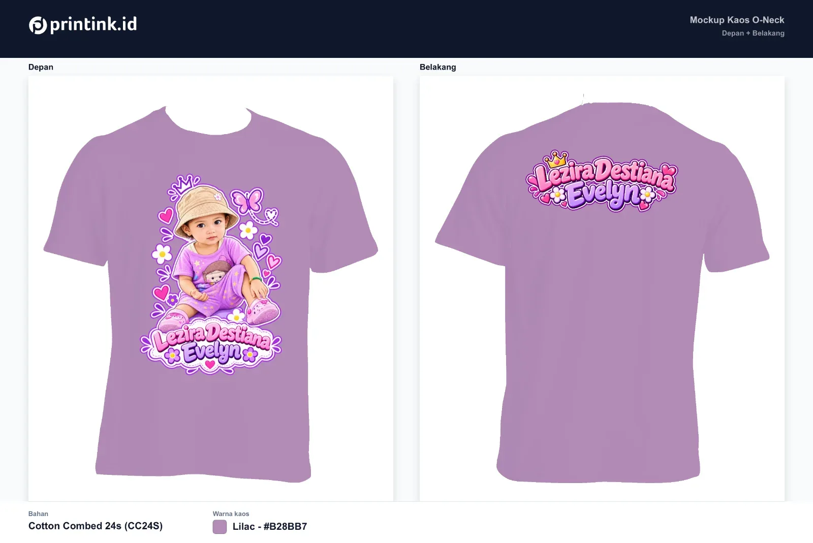 Kaos Anak Avatar Custom