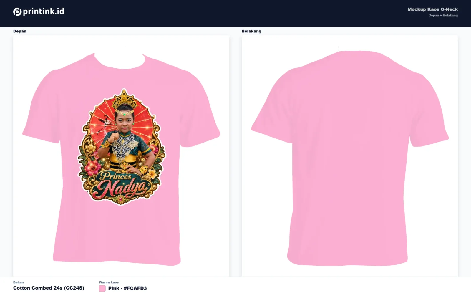 Kaos Anak Avatar Custom