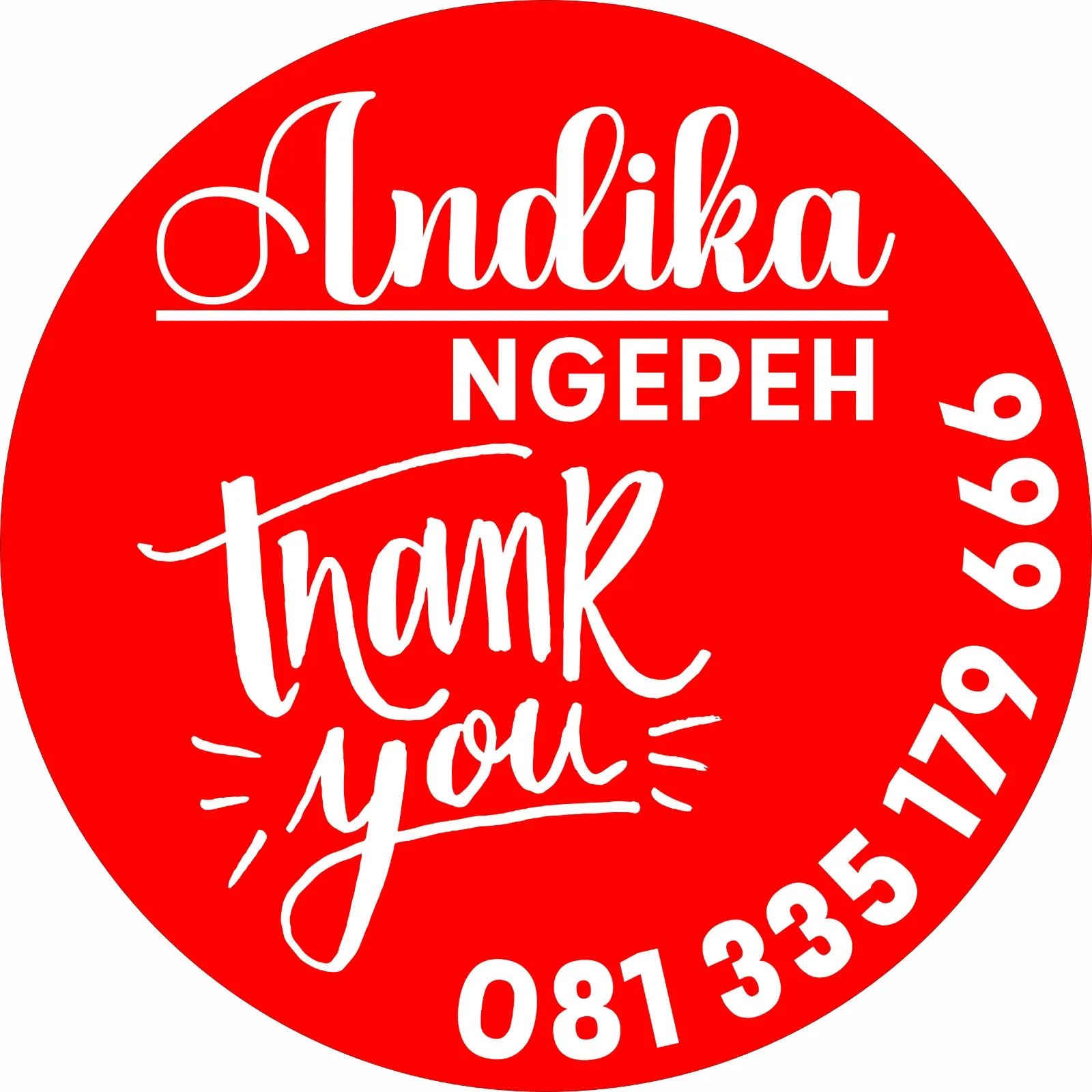 Sticker Kisscut Label Kemasan