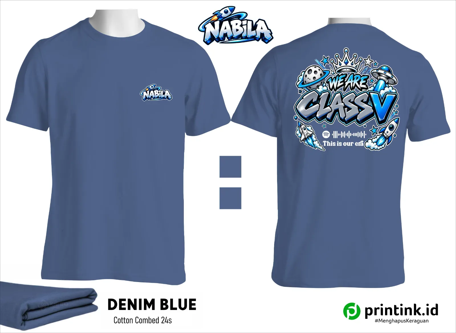 Kaos O-Neck Cotton Combed 24s Dewasa
