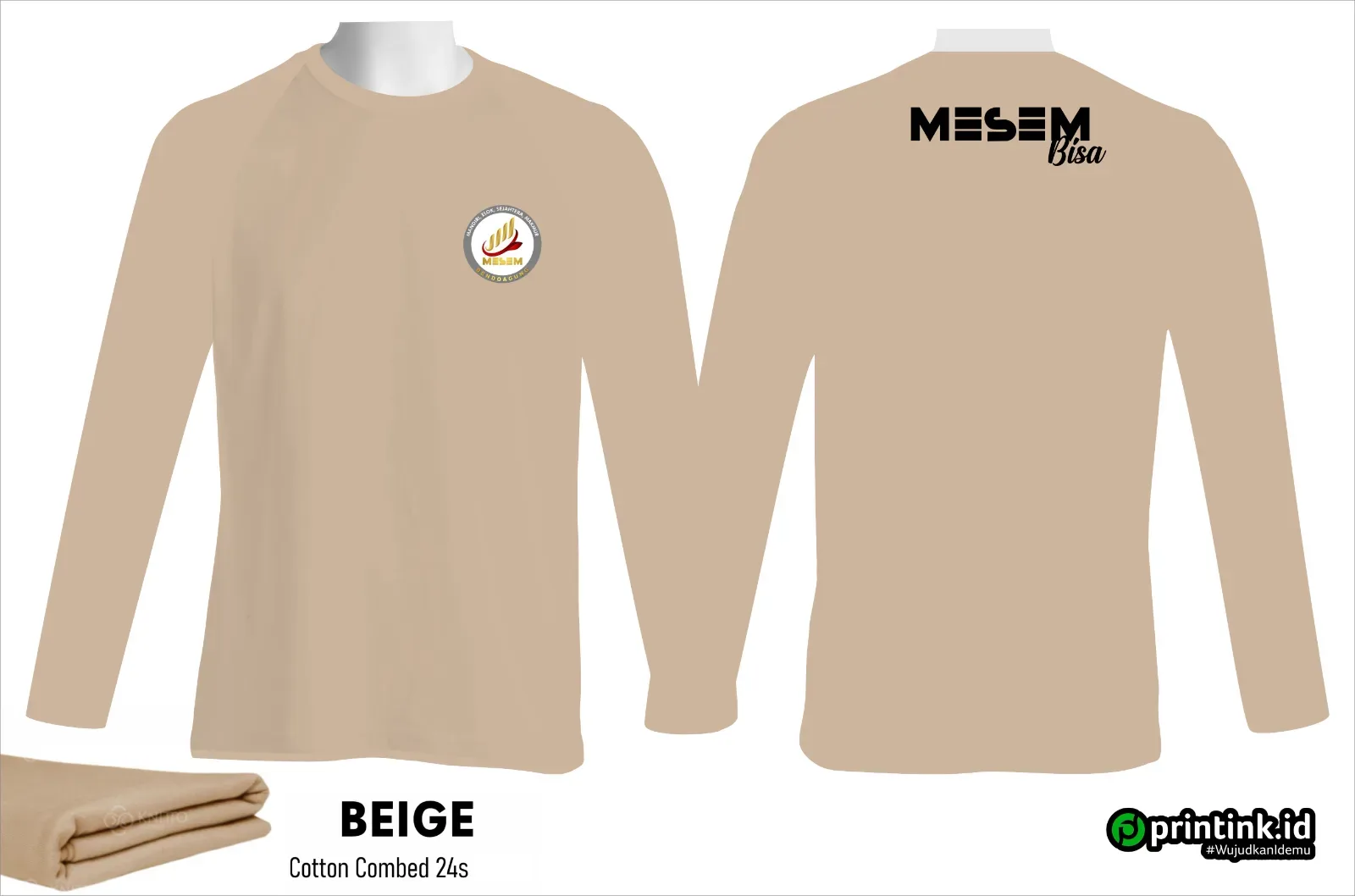 Kaos O-Neck Cotton Combed 24s Dewasa