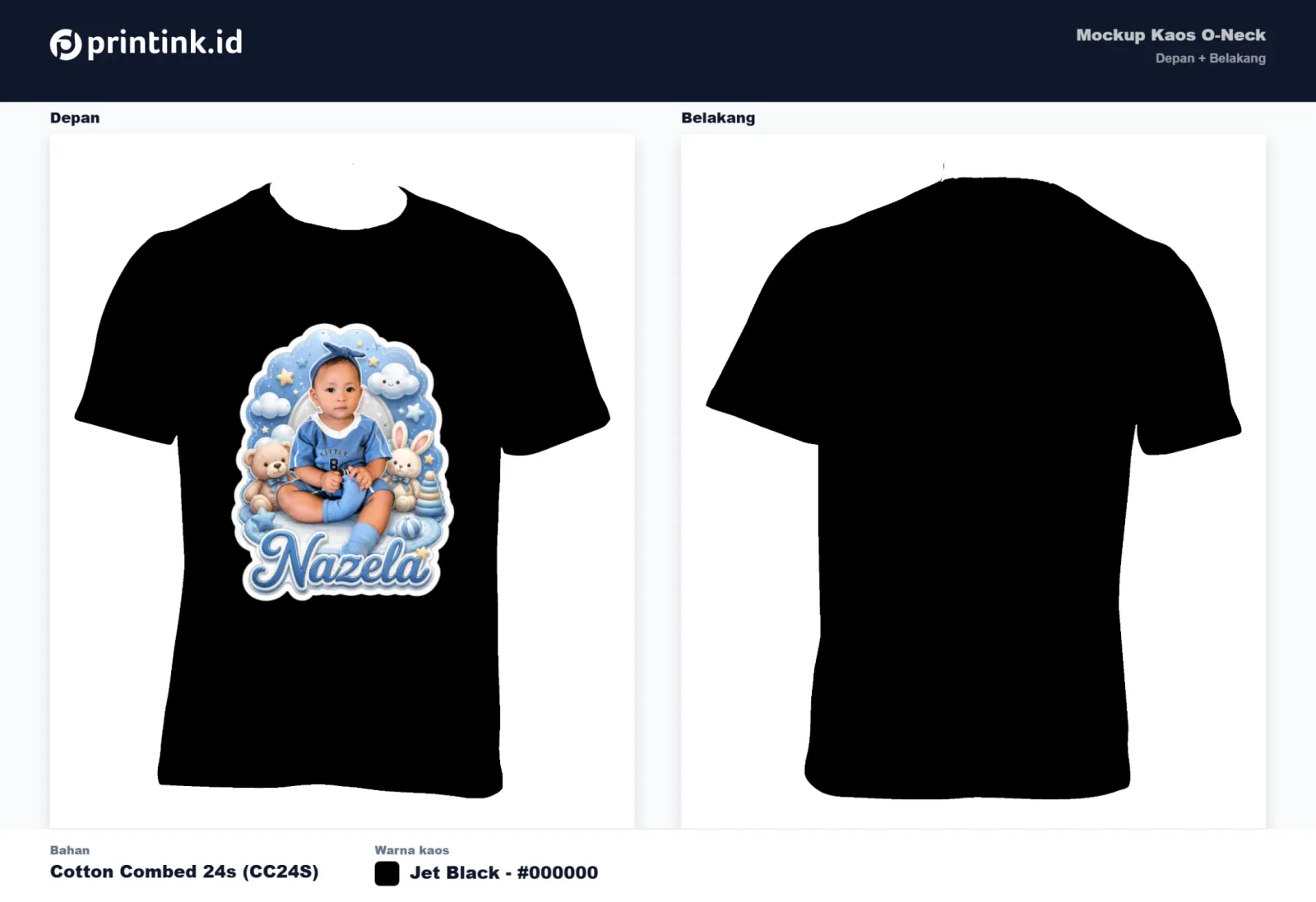 Kaos Anak Avatar Custom