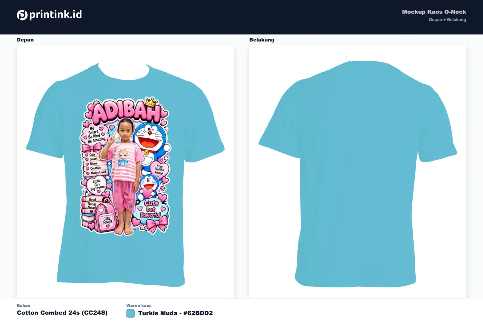 Kaos Anak Avatar Custom