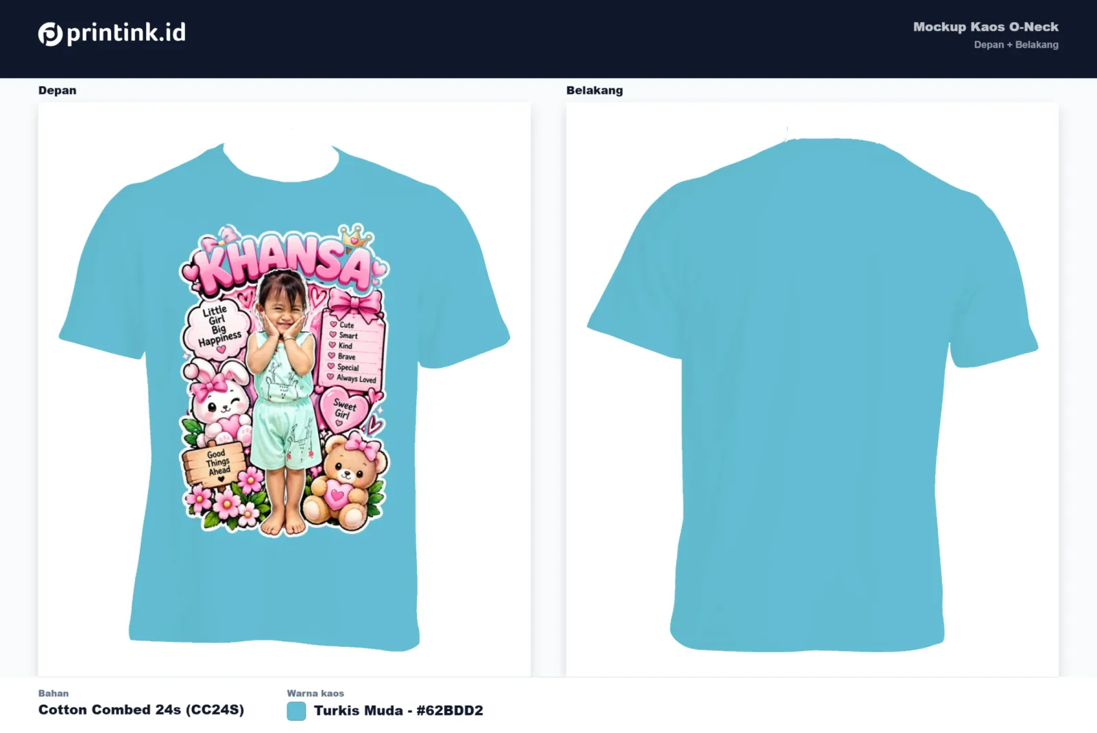 Kaos Anak Avatar Custom