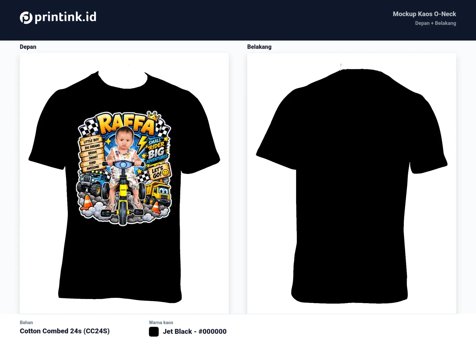 Kaos Anak Avatar Custom