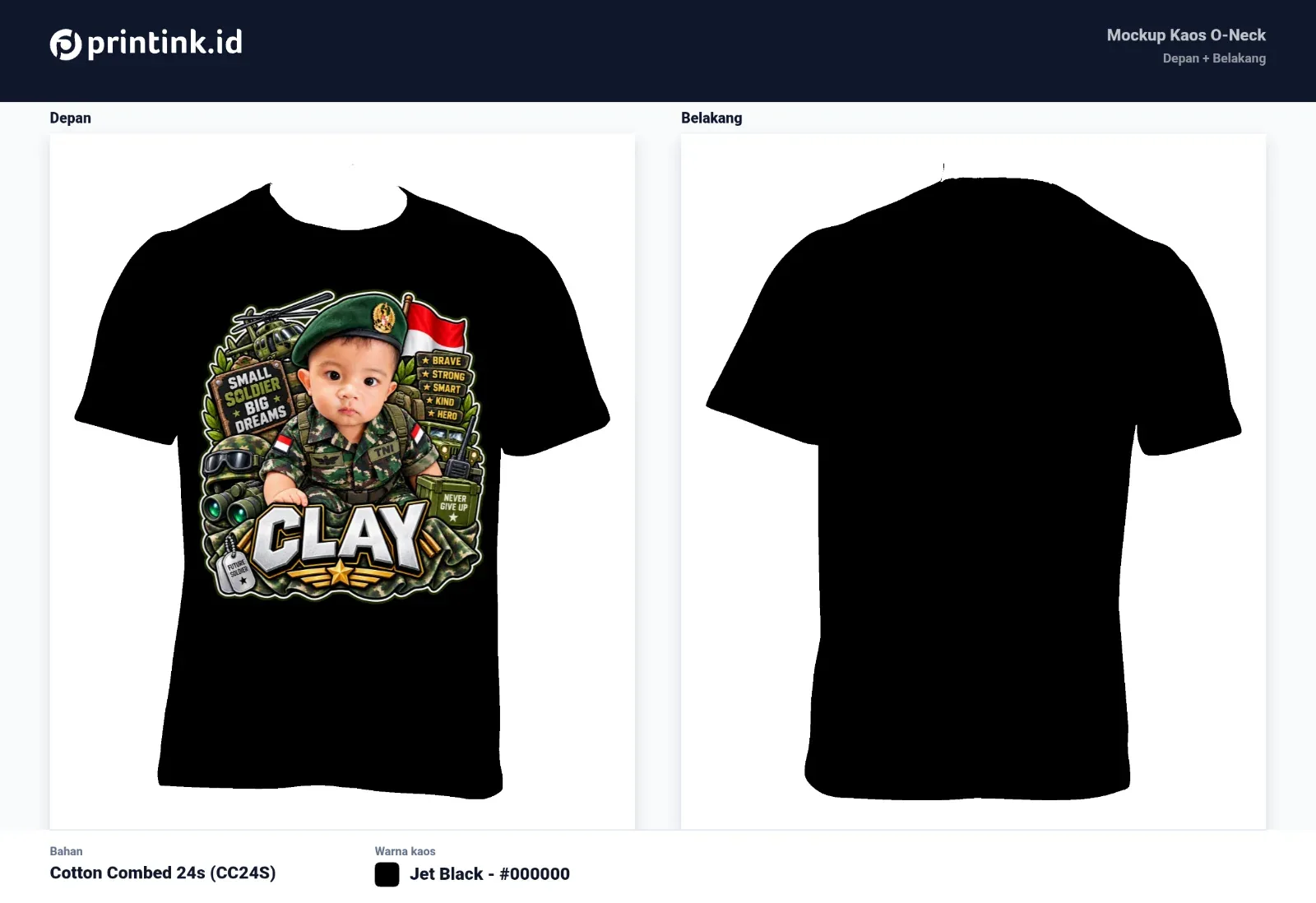 Kaos Anak Avatar Custom