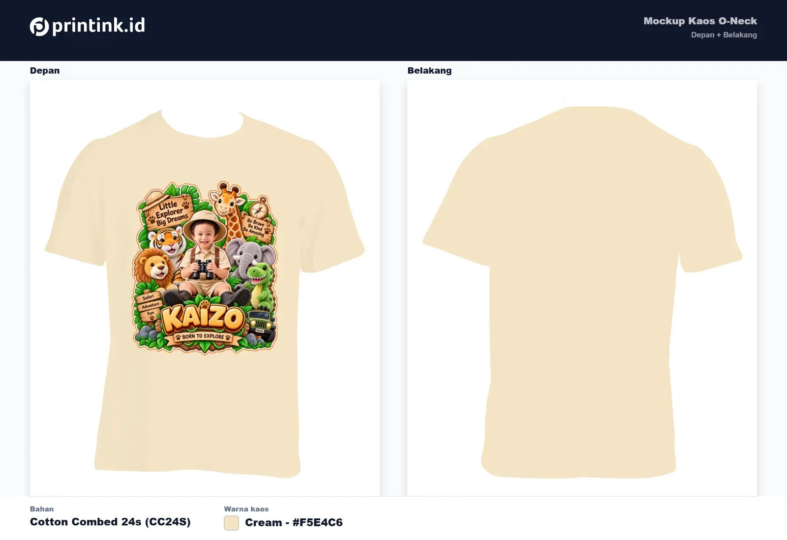 Kaos Anak Avatar Custom