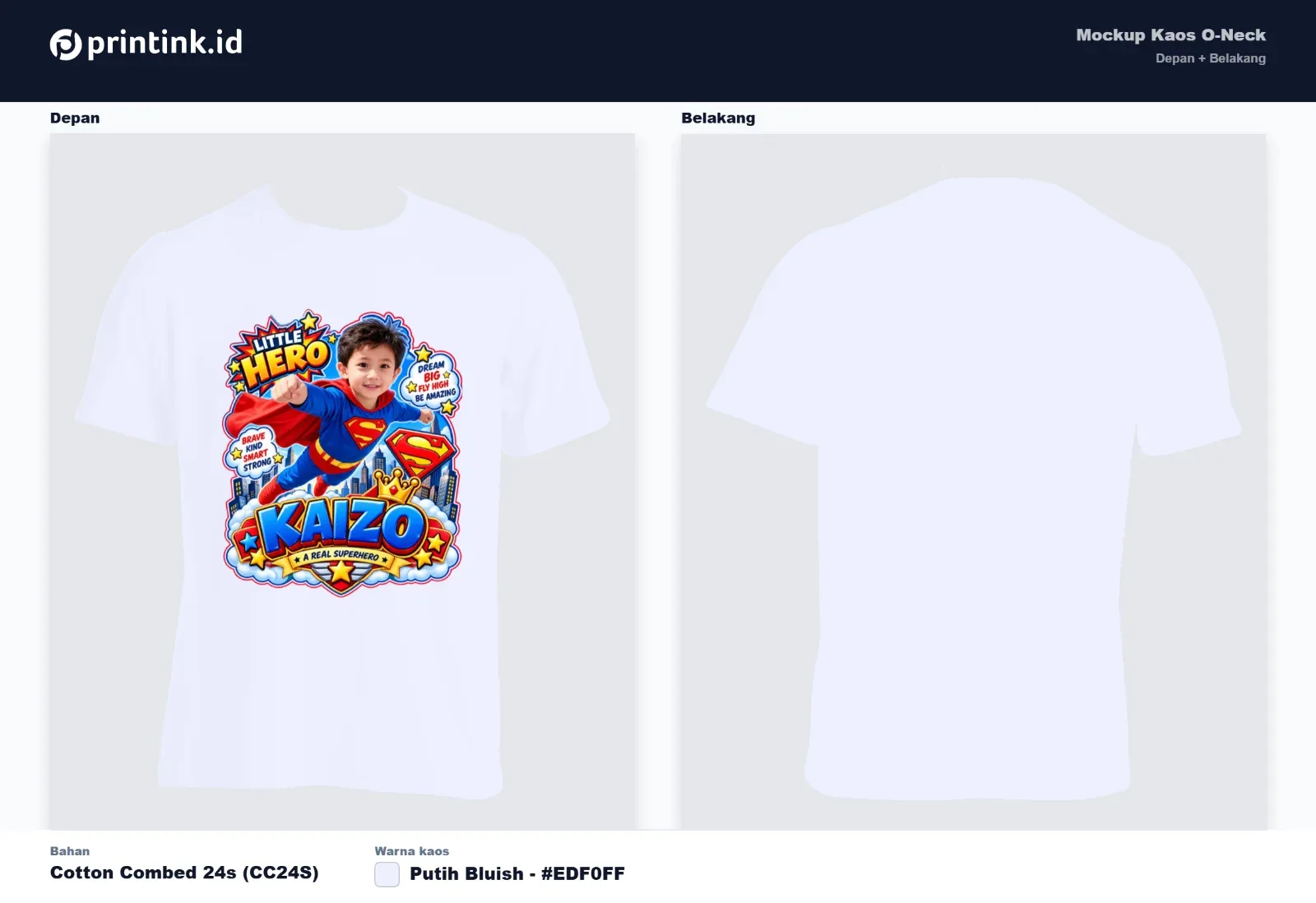 Kaos Anak Avatar Custom