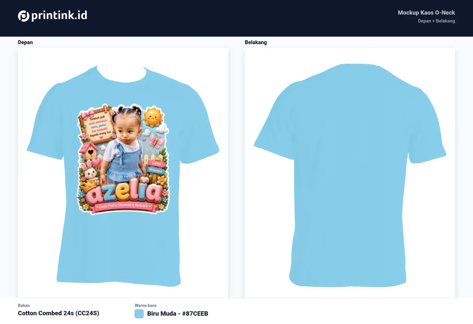 Kaos Anak Avatar Custom