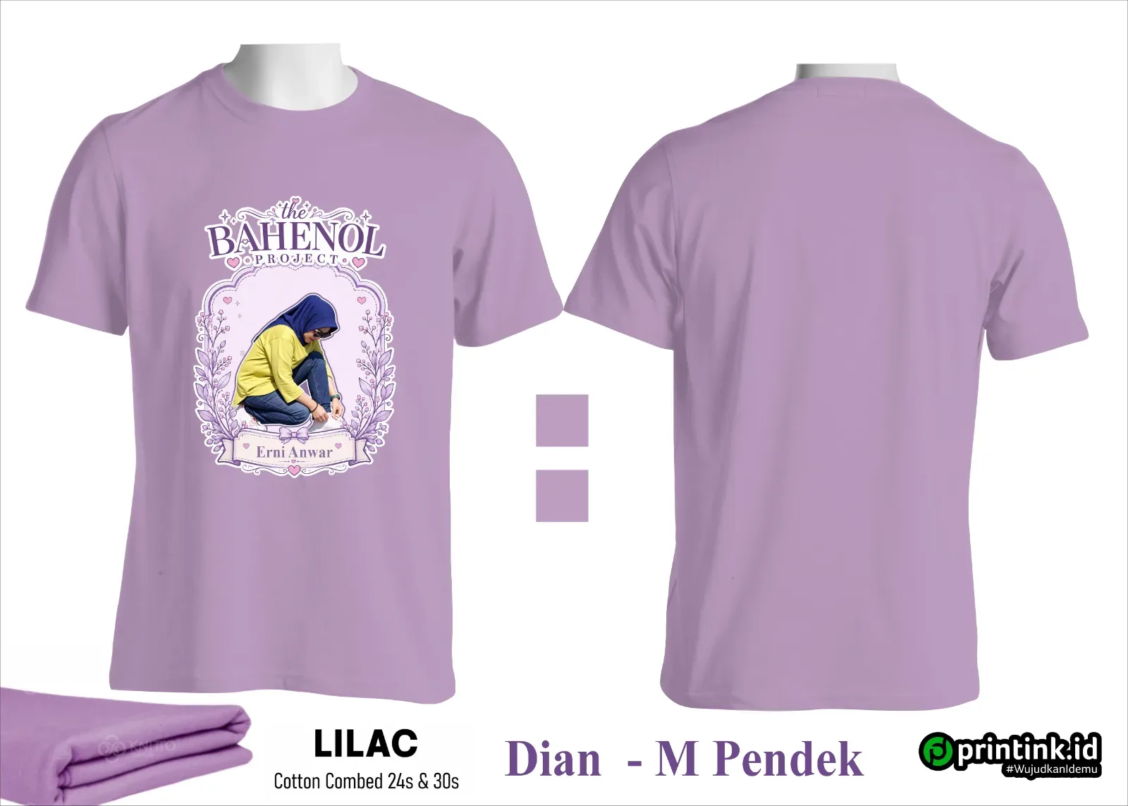 Kaos O-Neck Cotton Combed 24s Dewasa