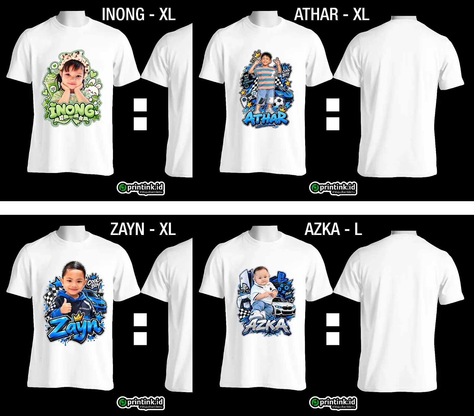 Kaos Anak Avatar Custom